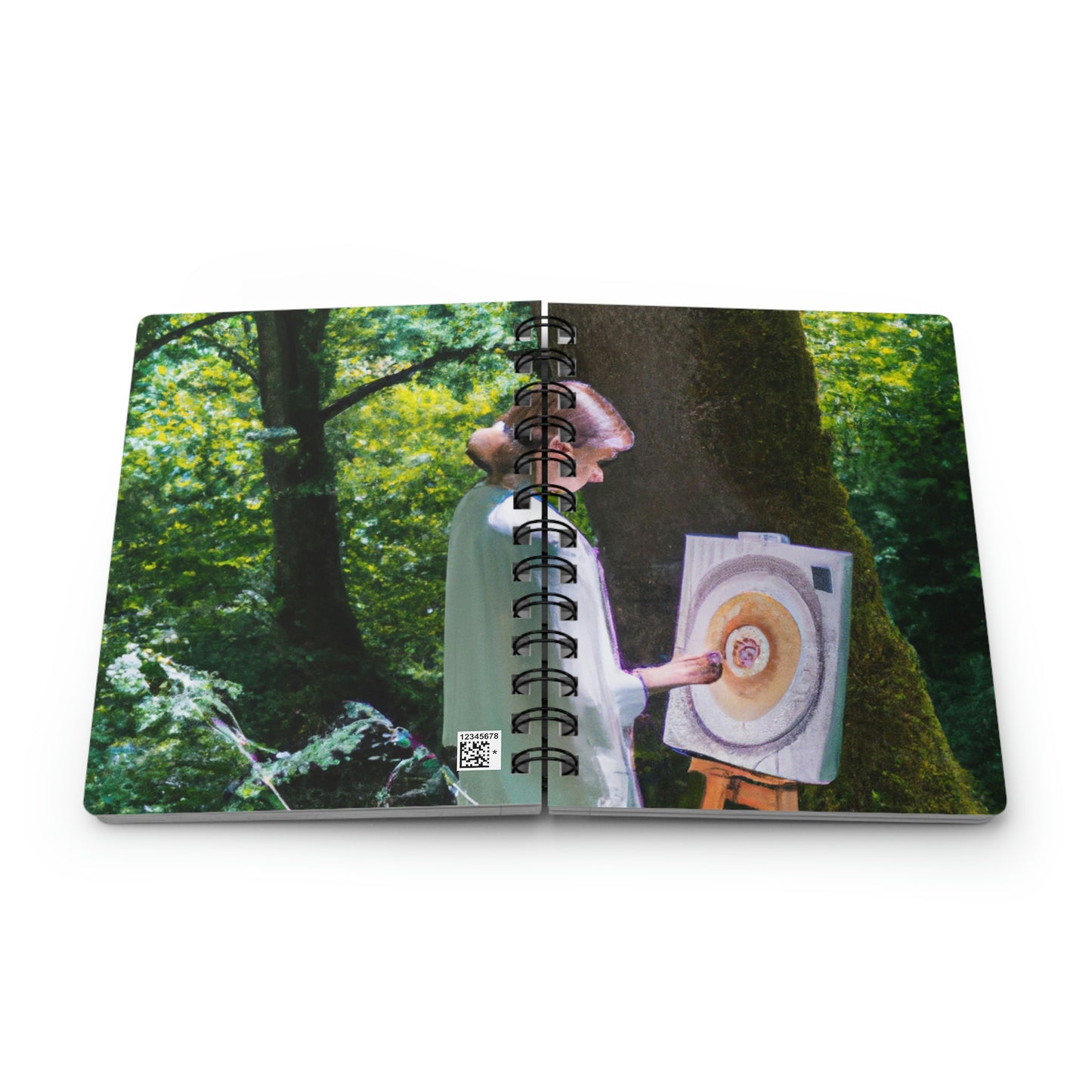 "Encantamiento en aceite: la visión de un bosque mágico de un joven artista" - The Alien Spiral Bound Journal