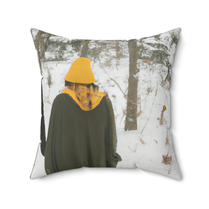 "Märchen im Schnee" - Das Alien Square Pillow