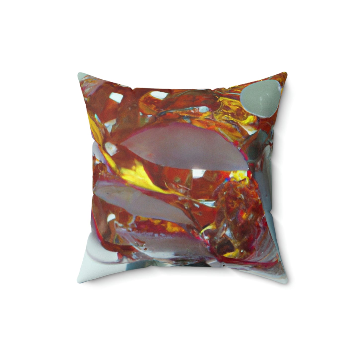 "Robotic Flower Power" - The Alien Square Pillow