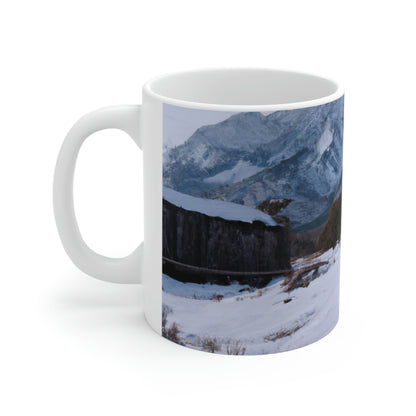 "Silent Peak: An Empty Town's Story" - The Alien Ceramic Mug 11 oz