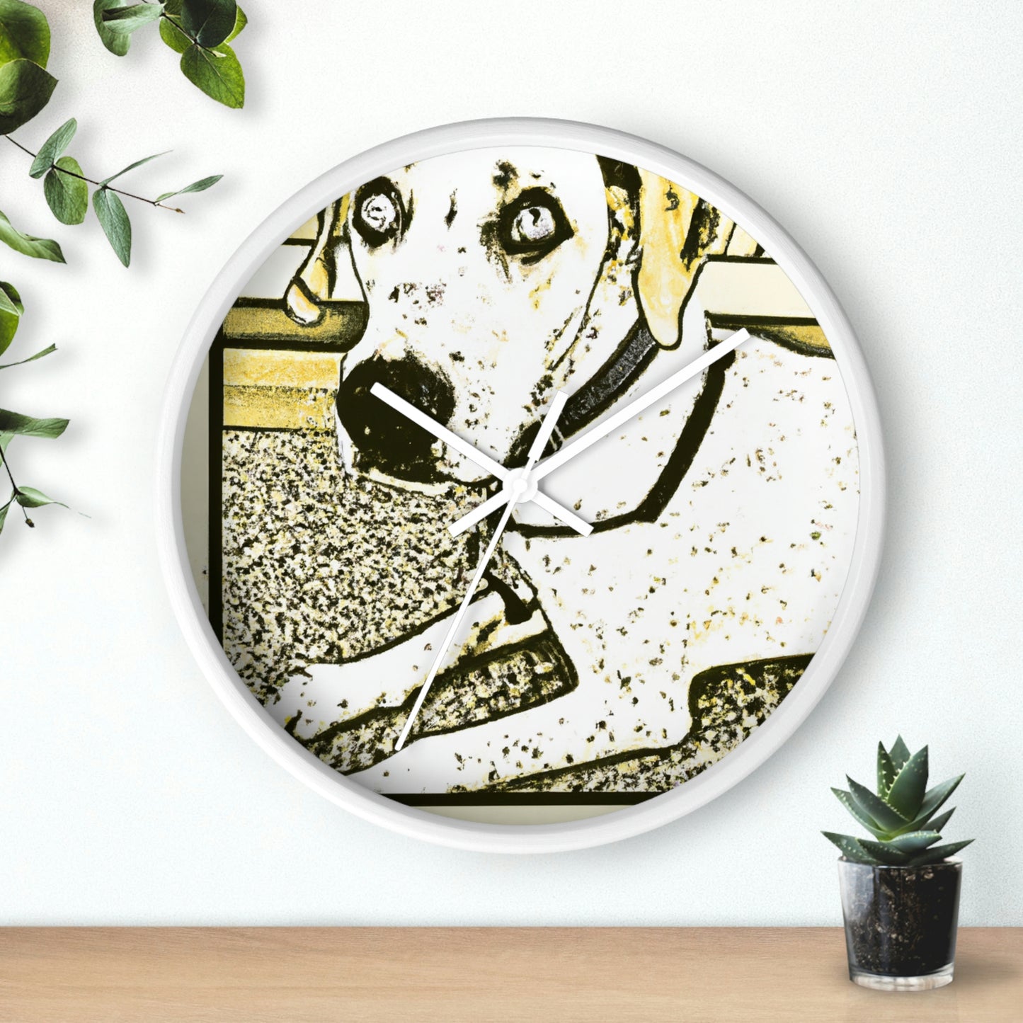 "Fur-tastic Fables: Vintage Comic Book Pet Portraits" - The Alien Wall Clock