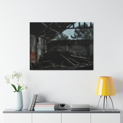 "Forgotten Memories: An Artistic Trek Through Abandoned Lands" - Canvas