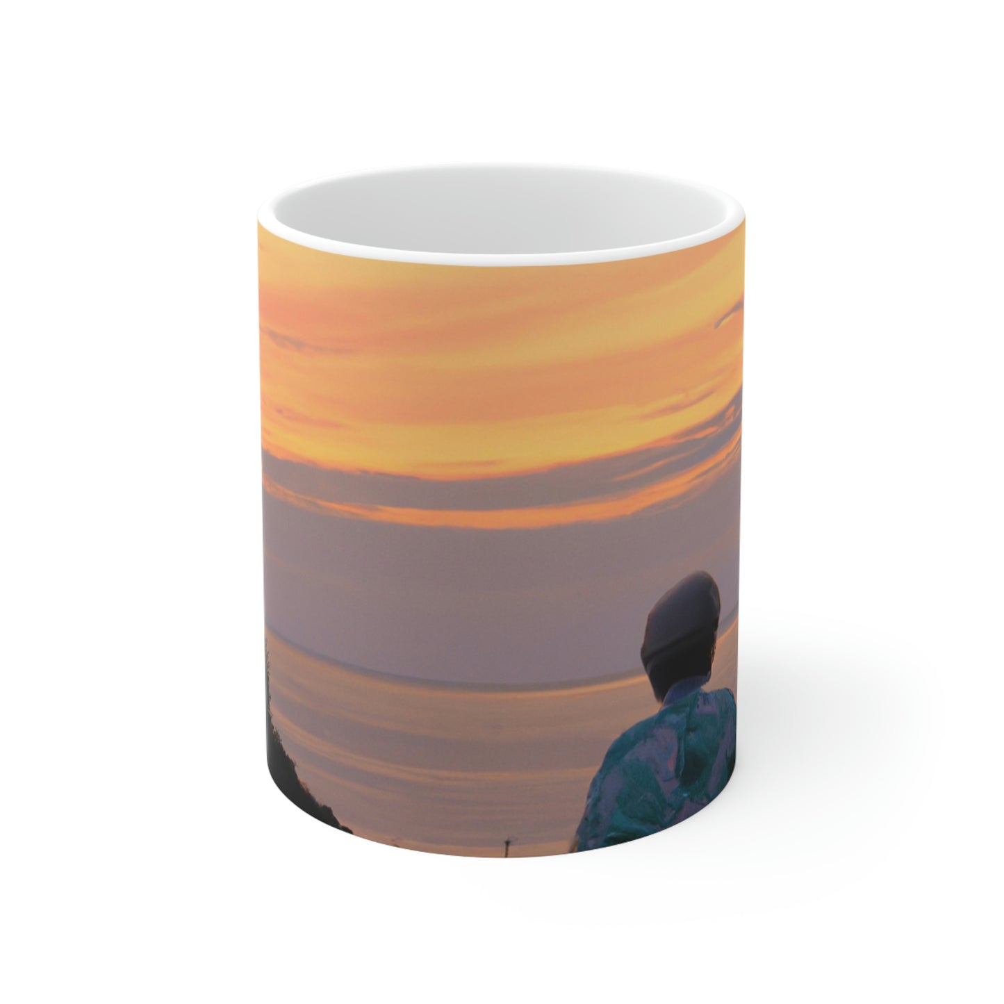 "Embracing the Evening" - The Alien Ceramic Mug 11 oz