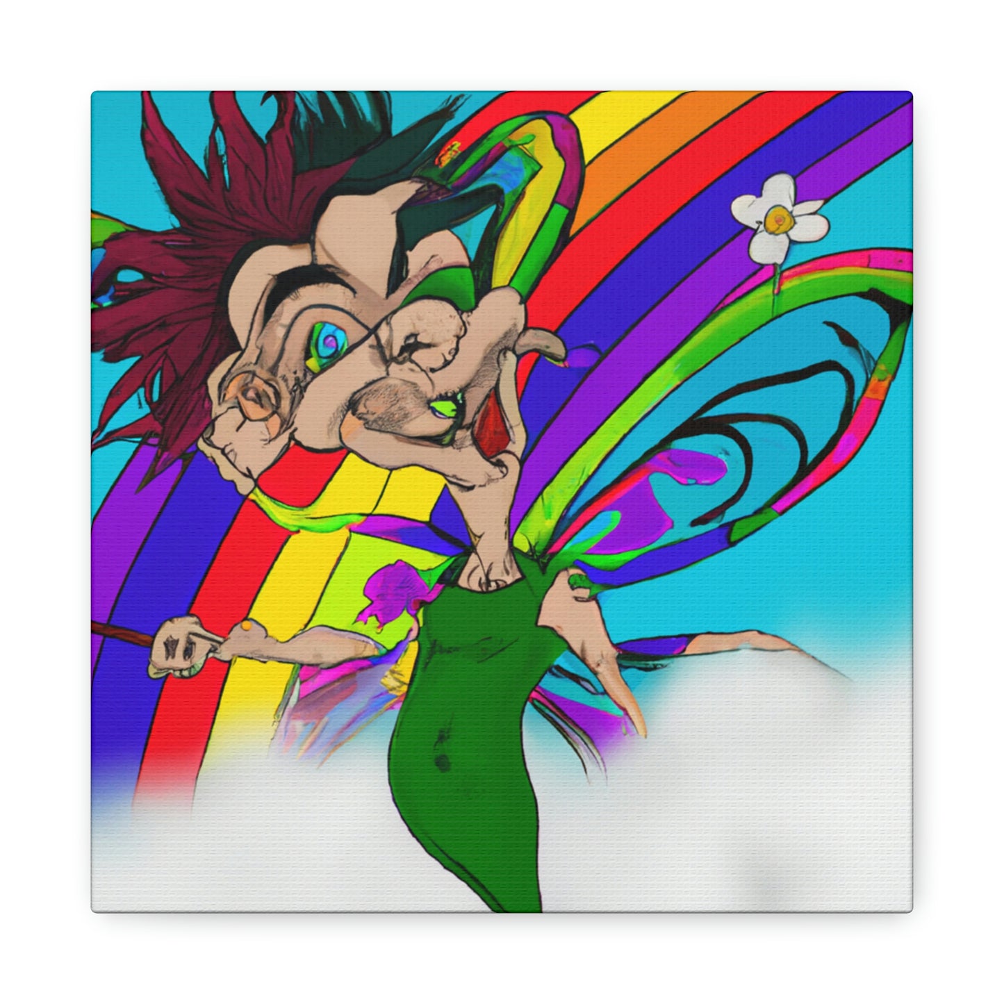 Rainbow Mischief Fairy - The Alien Canva