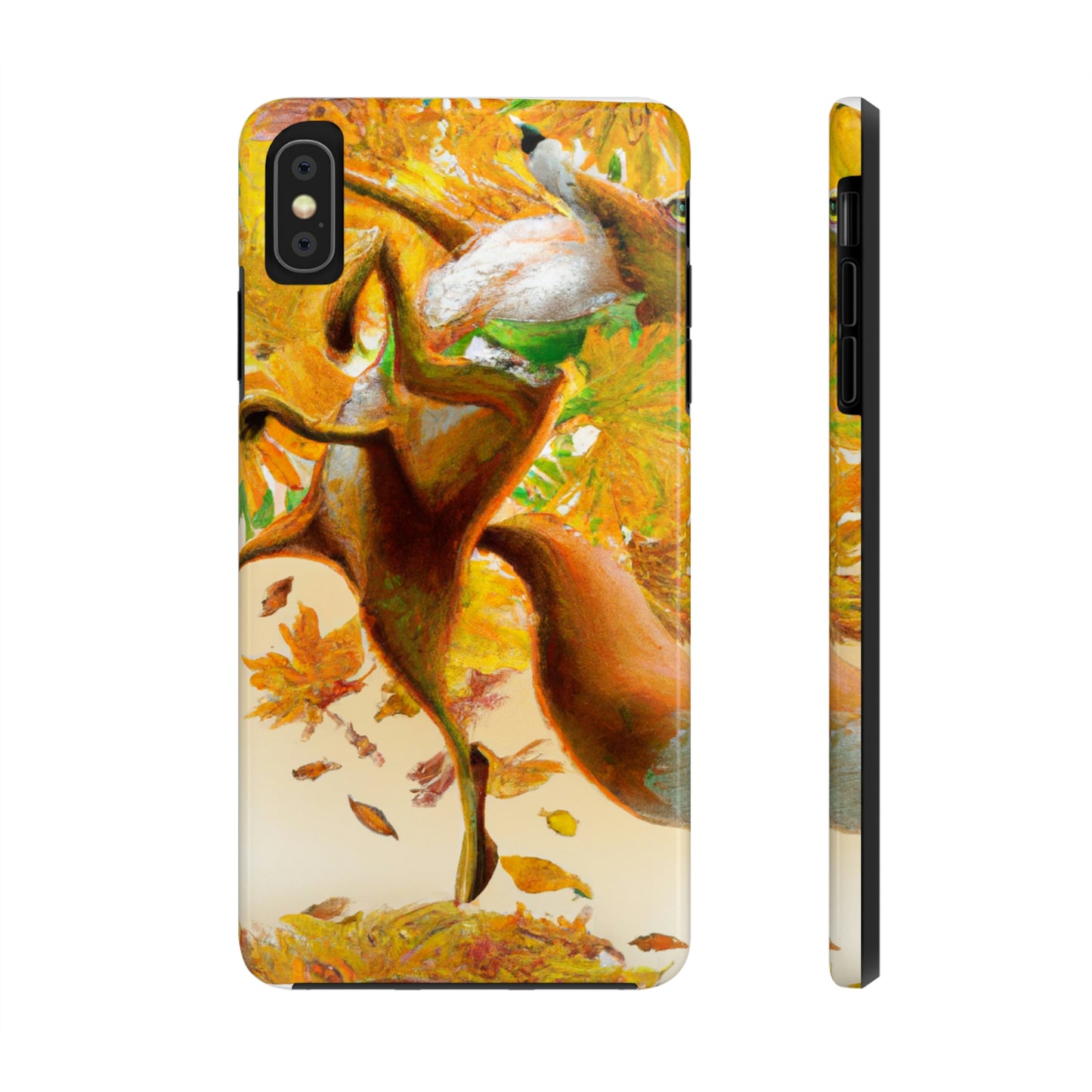 "Autumnal Adventure: A Fox's Mischief" - The Alien Tough Phone Cases