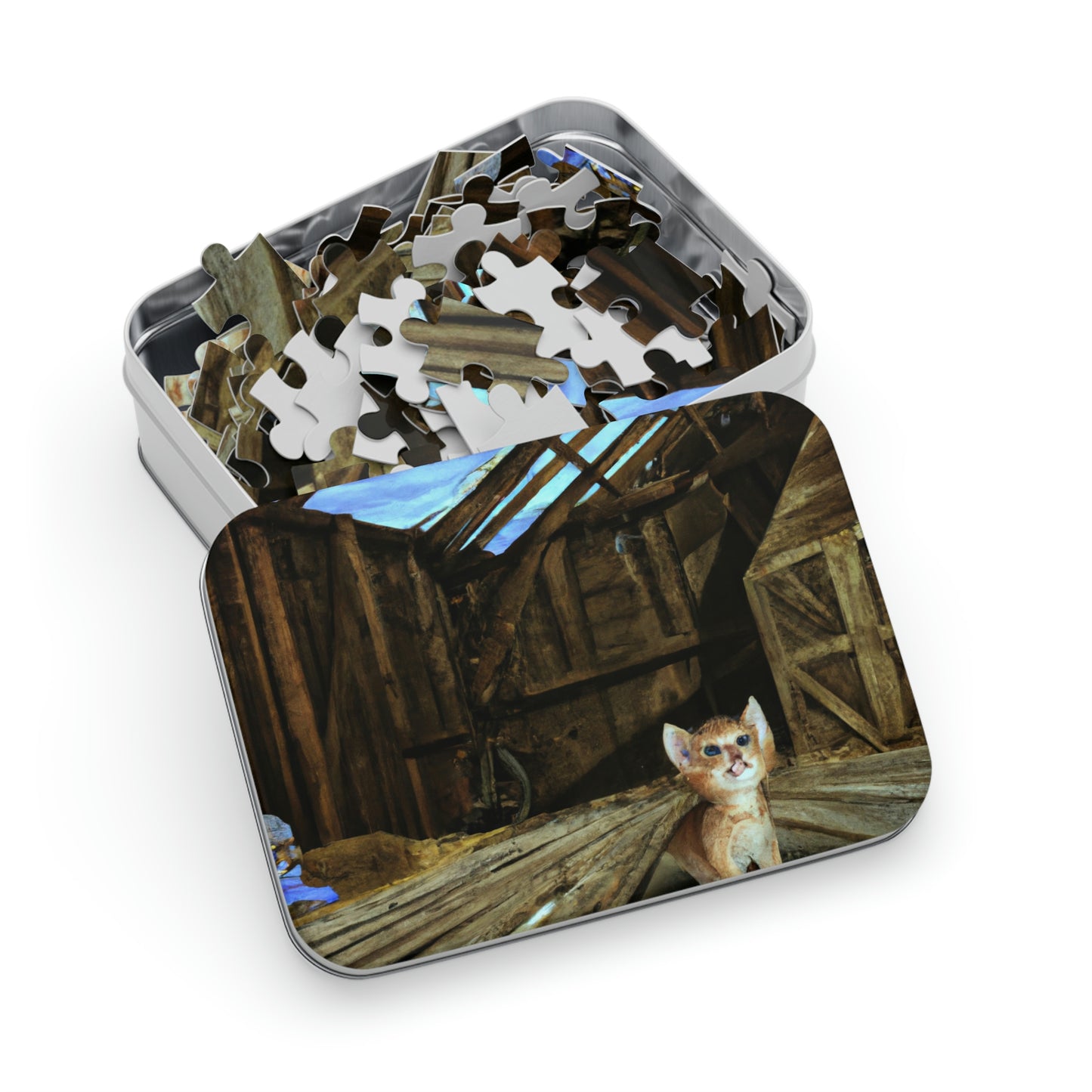 "Kitten in the Barn: A Lost Tale of Love and Courage" - The Alien Jigsaw Puzzle