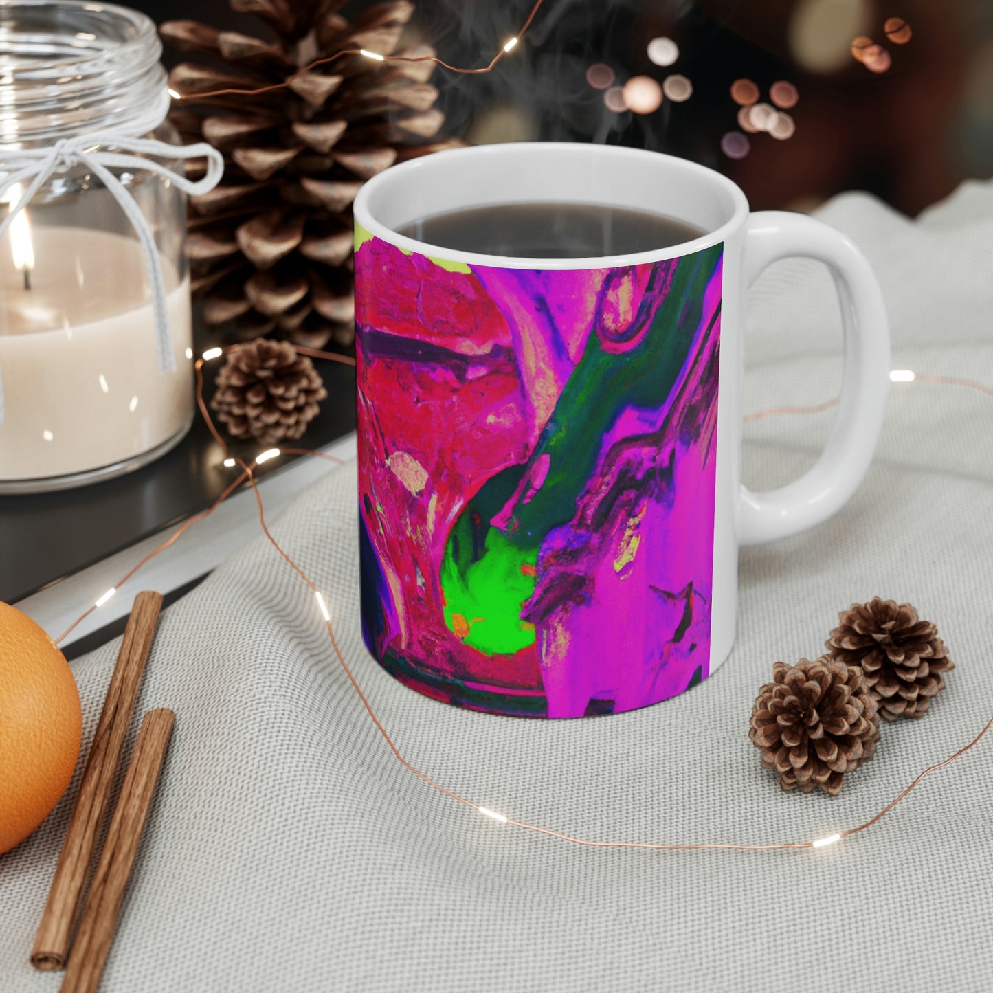 Mystical Madness: Verrückte Farben in der vergessenen Kathedrale - The Alien Ceramic Mug 11 oz