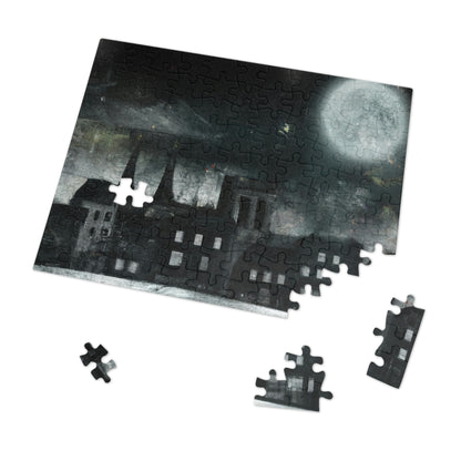 "Luminous Nocturne: A City Lit By Moonlight" - The Alien Jigsaw Puzzle