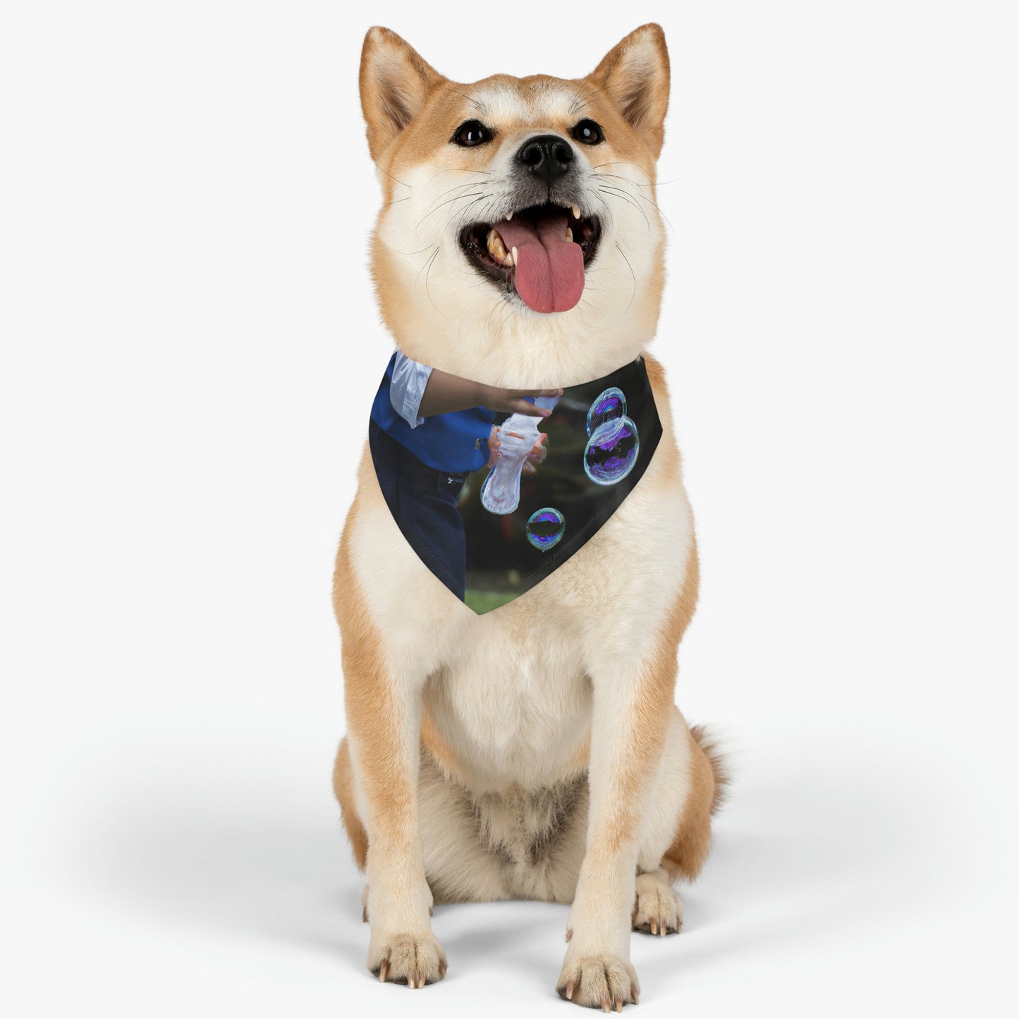 "Gathering Spirits in the Meadow" - The Alien Pet Bandana Collar