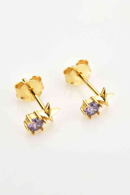 Pendientes Stud Estrella Circonitas