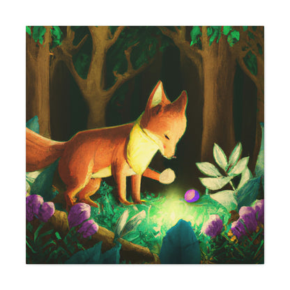 "The Gem-Seeking Fox in the Enchanted Forest" - The Alien Canva