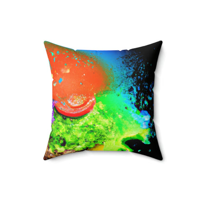 "Burger Rainbow" - The Alien Square Pillow