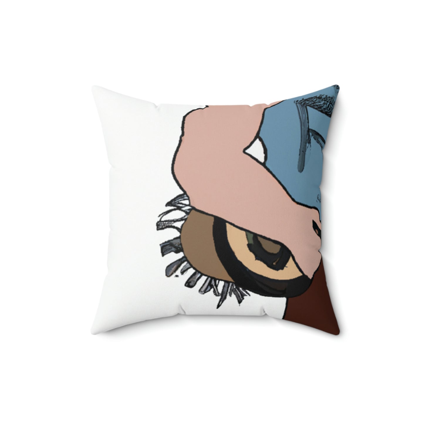 "Howling Highwayman: Der Banjo-spielende Werwolf-Biker" - Das Alien Square Pillow