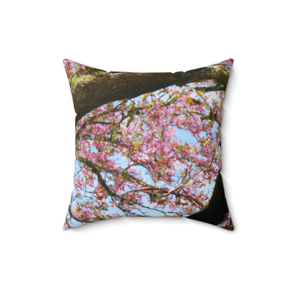 "A Blossoming Reflection" - The Alien Square Pillow