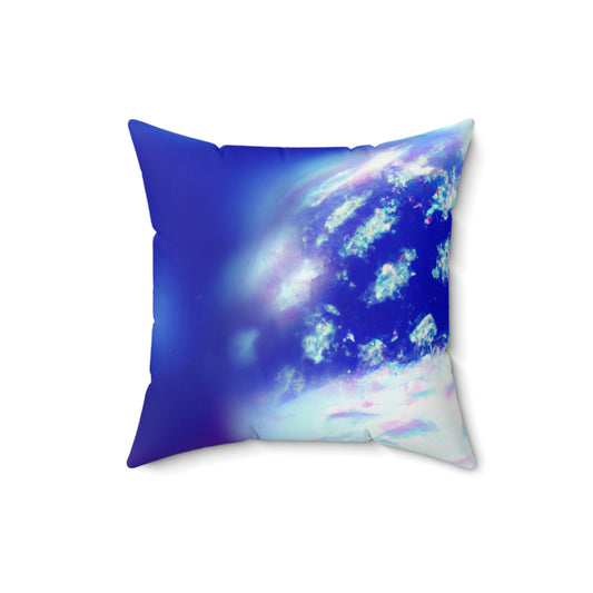 "A Petal in a Winter Wonderland" - The Alien Square Pillow