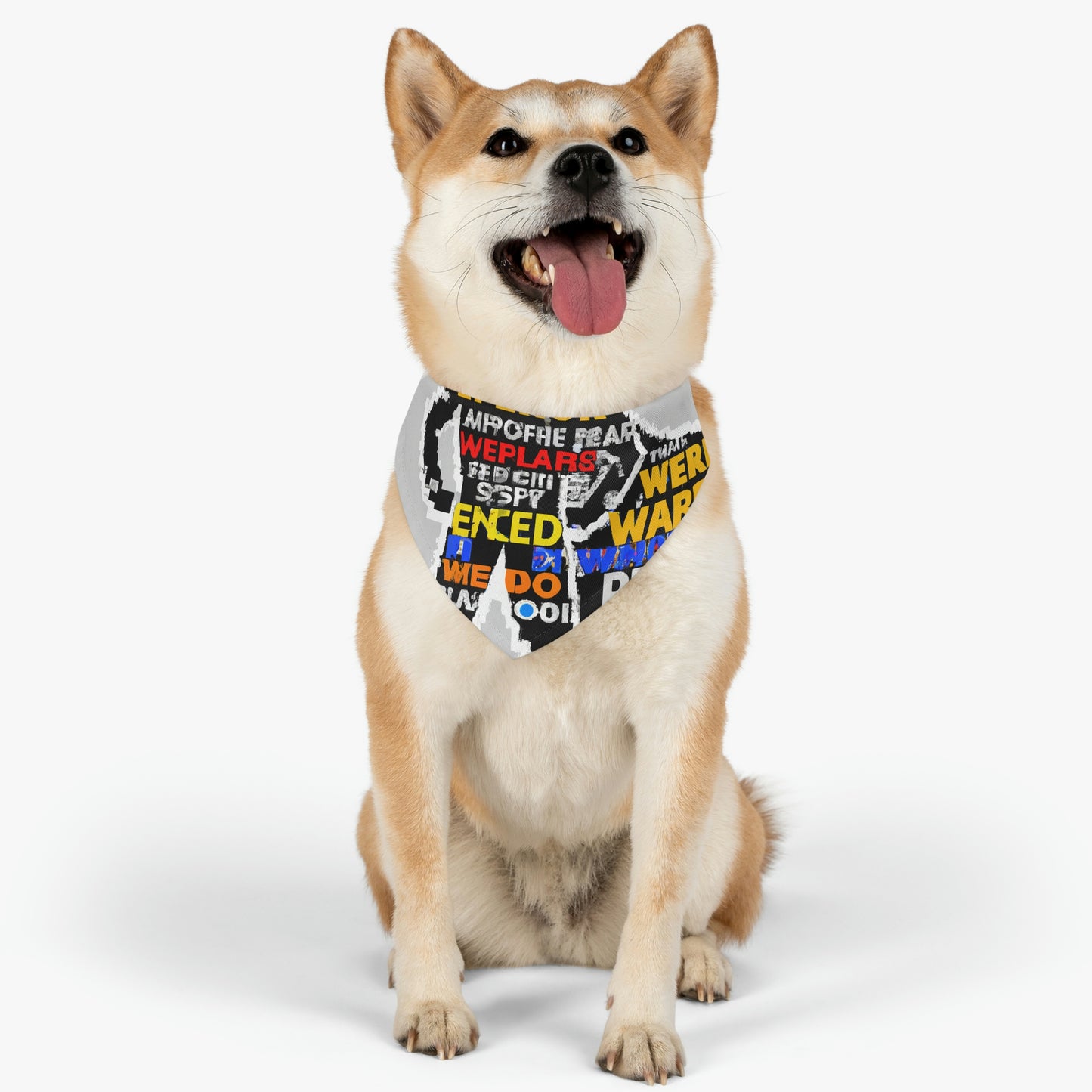 Superhero Word Pop Art - The Alien Pet Bandana Collar