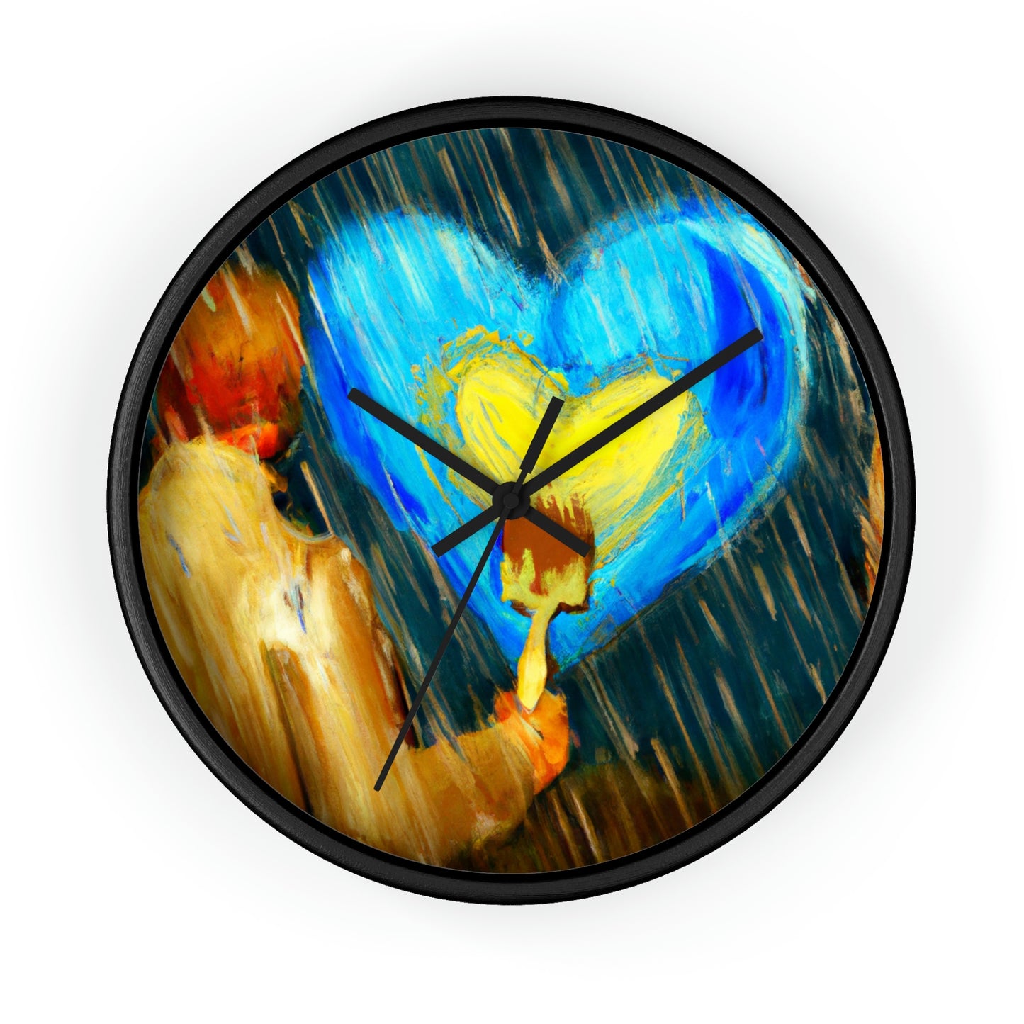 "Life-size Love in a Stormy Sky" - The Alien Wall Clock