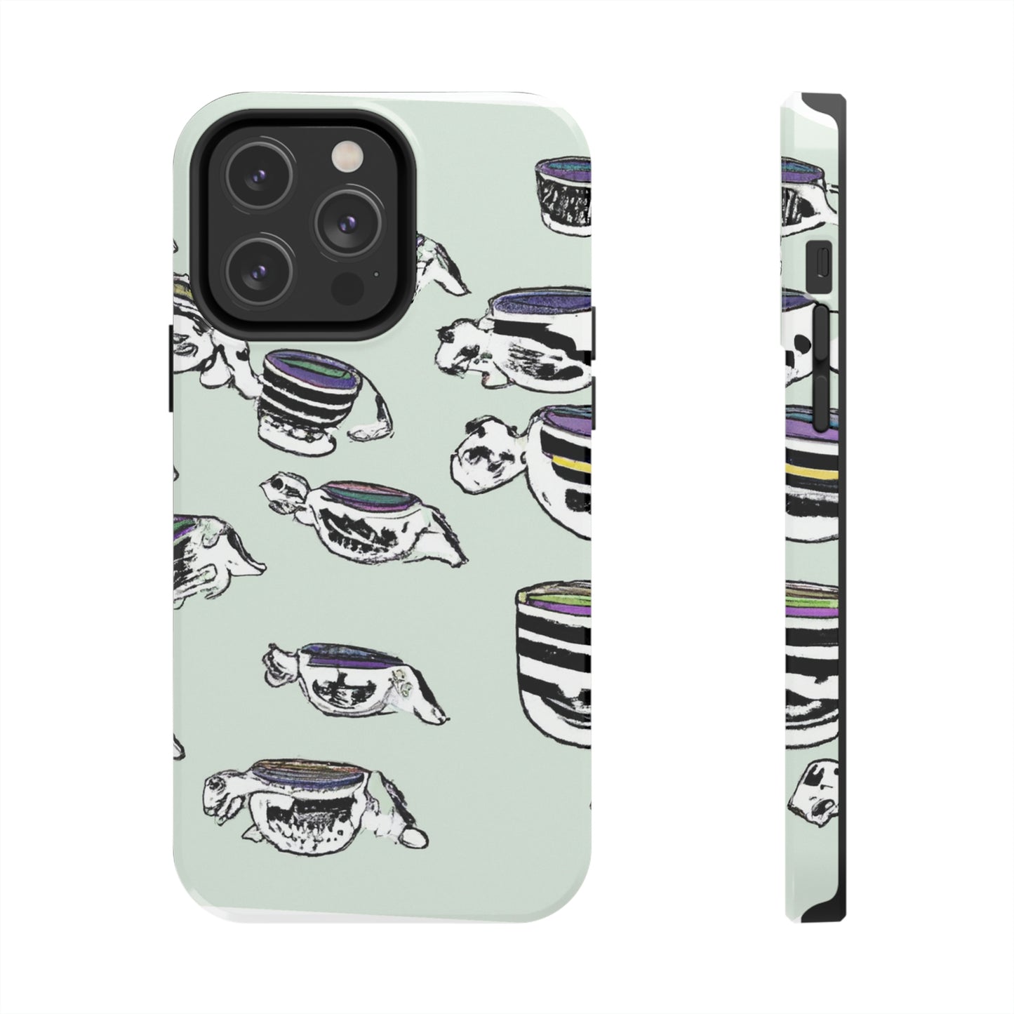 "A Purr-fectly Precious Tea Party Parade" - The Alien Tough Phone Cases