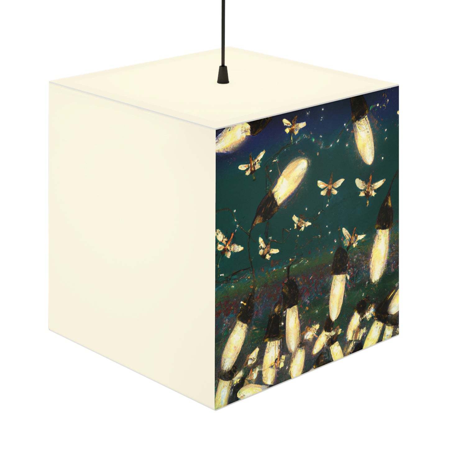 Twinkling Fireflies in the Evening Sky - The Alien Light Cube Lamp