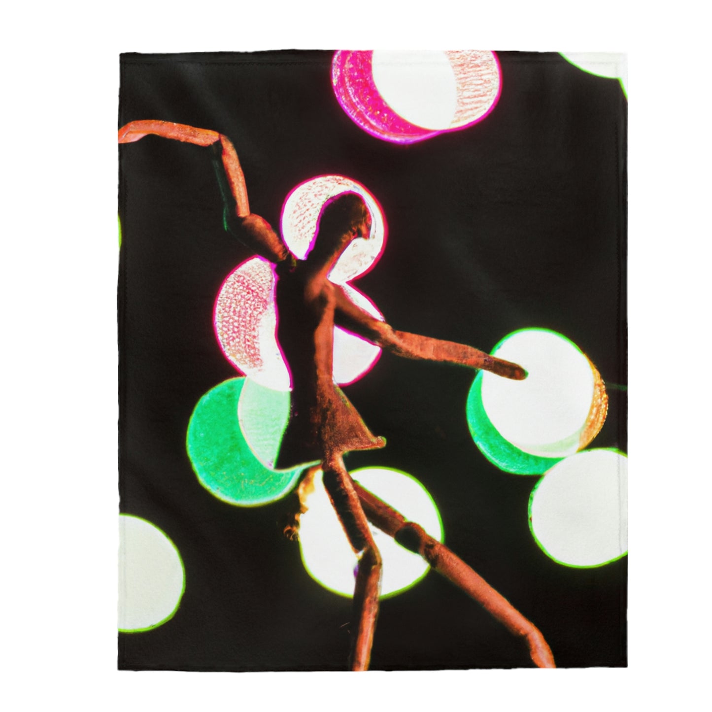 "Dancing in a Starry Shower". - The Alien Velveteen Plush Blanket