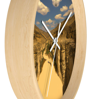 "Feline Flight Over the Grand Gulch" - The Alien Wall Clock