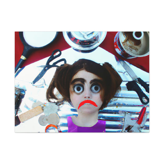 "Found Objects Self-Portrait" - The Alien Canva