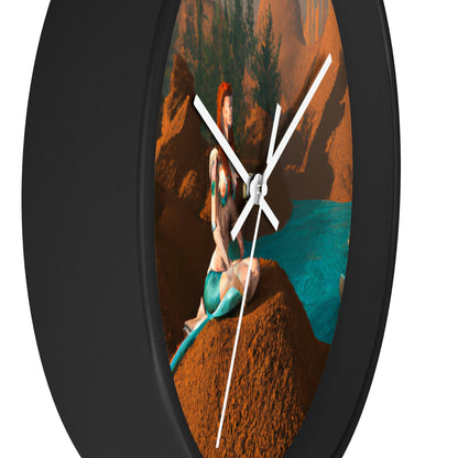 "Mermaid in the Mirage" - The Alien Wall Clock