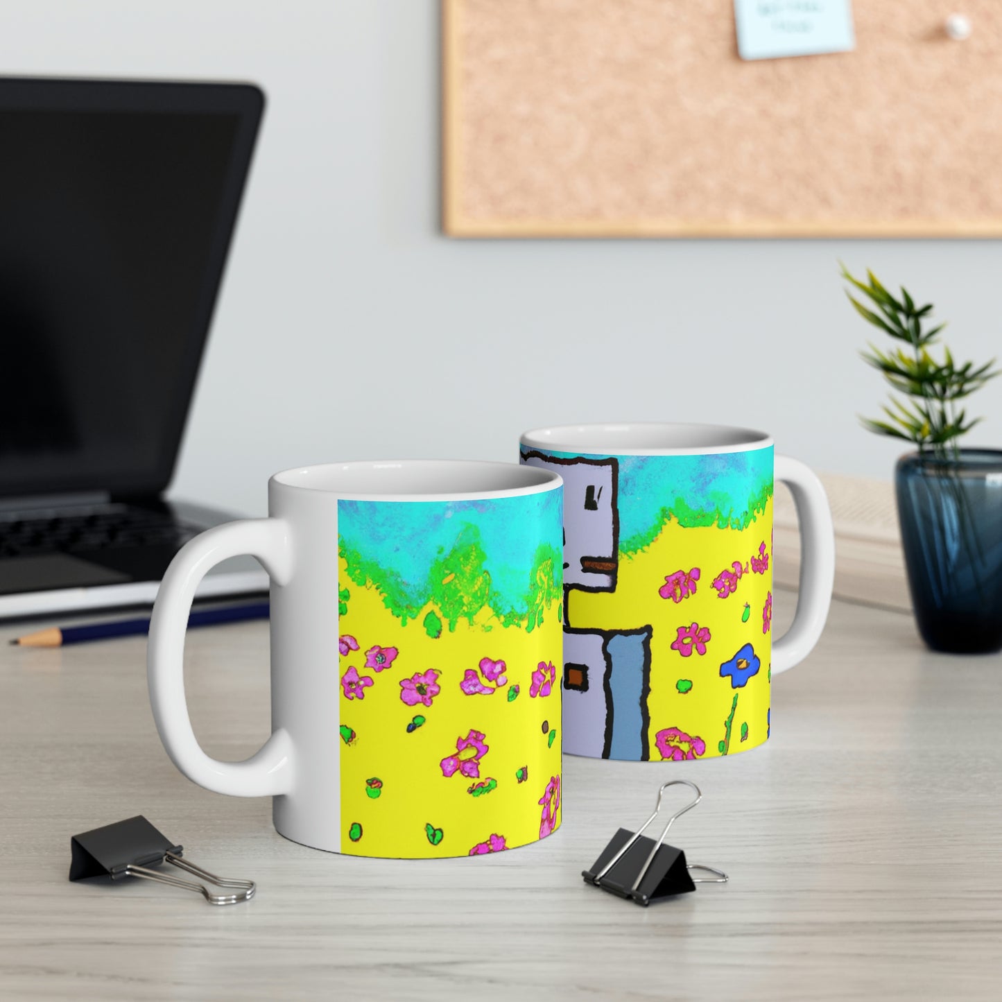 "A Small Miracle in a Sea of Flowers" - The Alien Ceramic Mug 11 oz