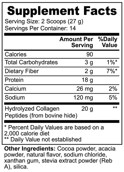 Grasgefüttertes Kollagenpeptidpulver (Schokolade) 13,33 oz The Alien Vitamins &amp; Supplements