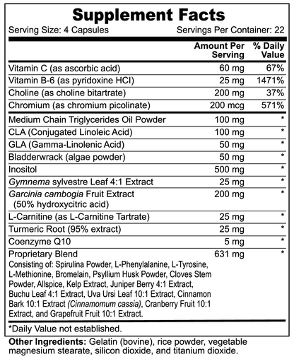 Super Fat Burner con MCT 90 cápsulas The Alien Vitamins &amp; Supplements