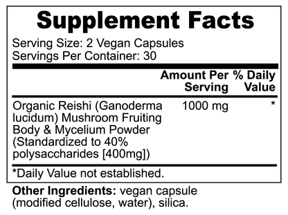 Reishi Mushroom 1000 mg Die Alien-Vitamine und Nahrungsergänzungsmittel