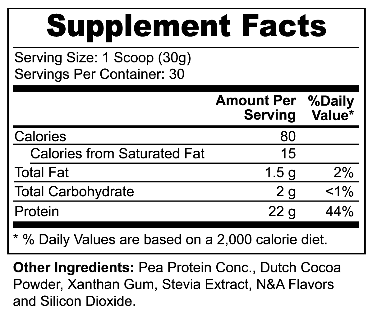 Veganes Erbsenprotein (Schokolade) 2 lb The Alien Vitamins &amp; Supplements