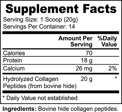 Péptidos de colágeno hidrolizados alimentados con pasto 9.88 oz The Alien Vitamins &amp; Supplements