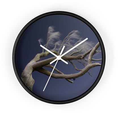 "Starry Winter Night" - The Alien Wall Clock