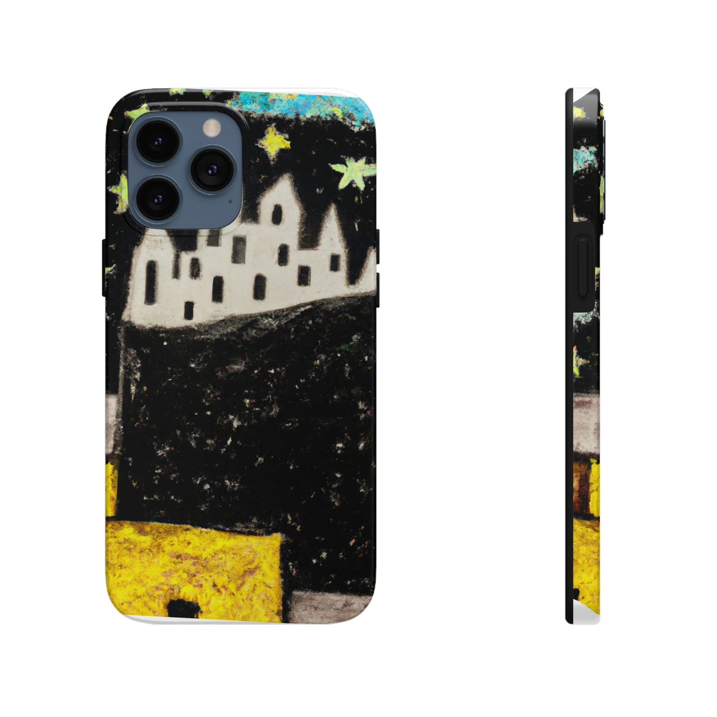 "Oasis cósmico: un viaje a una ciudad flotante en medio del mar de estrellas" - The Alien Tough Phone Cases