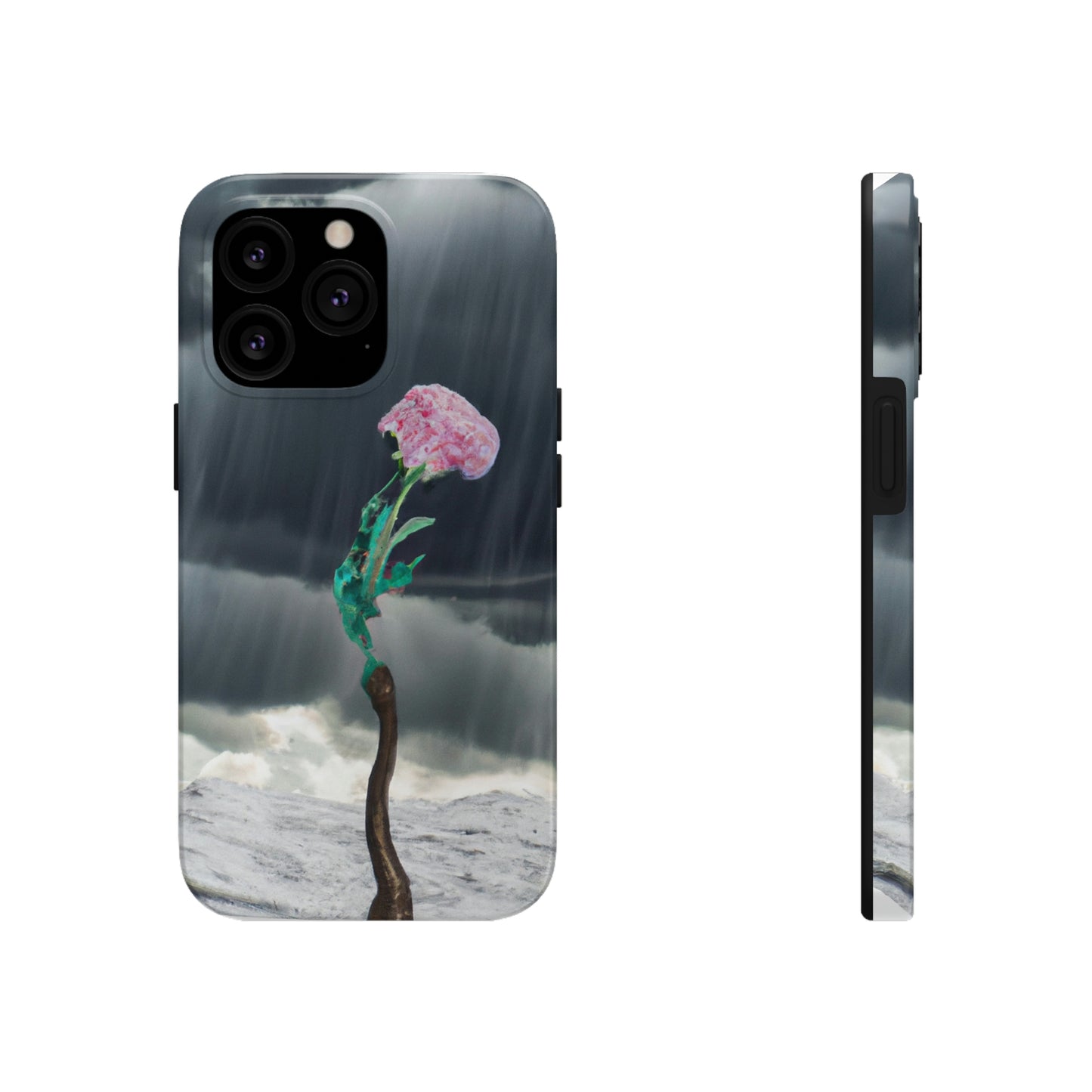 "Aight Against the Storm: The Story of a Lonely Flower" - The Alien Tough Phone Cases