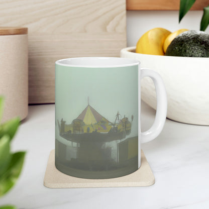 "Foggy Dreams of an Abandoned Carnival" - Taza de cerámica The Alien 11 oz