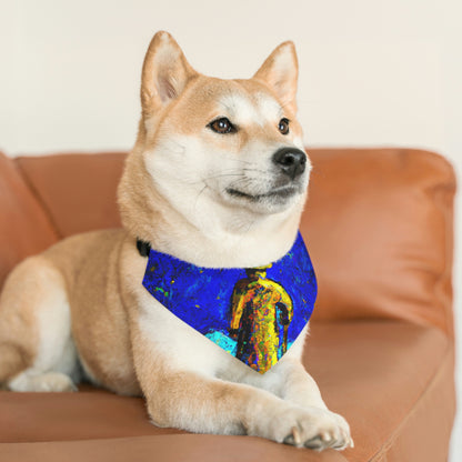 "Lone Mage on the Frozen Summit" - The Alien Pet Bandana Collar