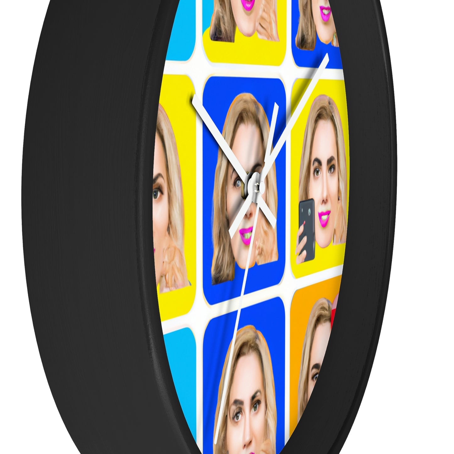 "Emoji-zing a Celebrity: A Pop Art Portrait" - The Alien Wall Clock