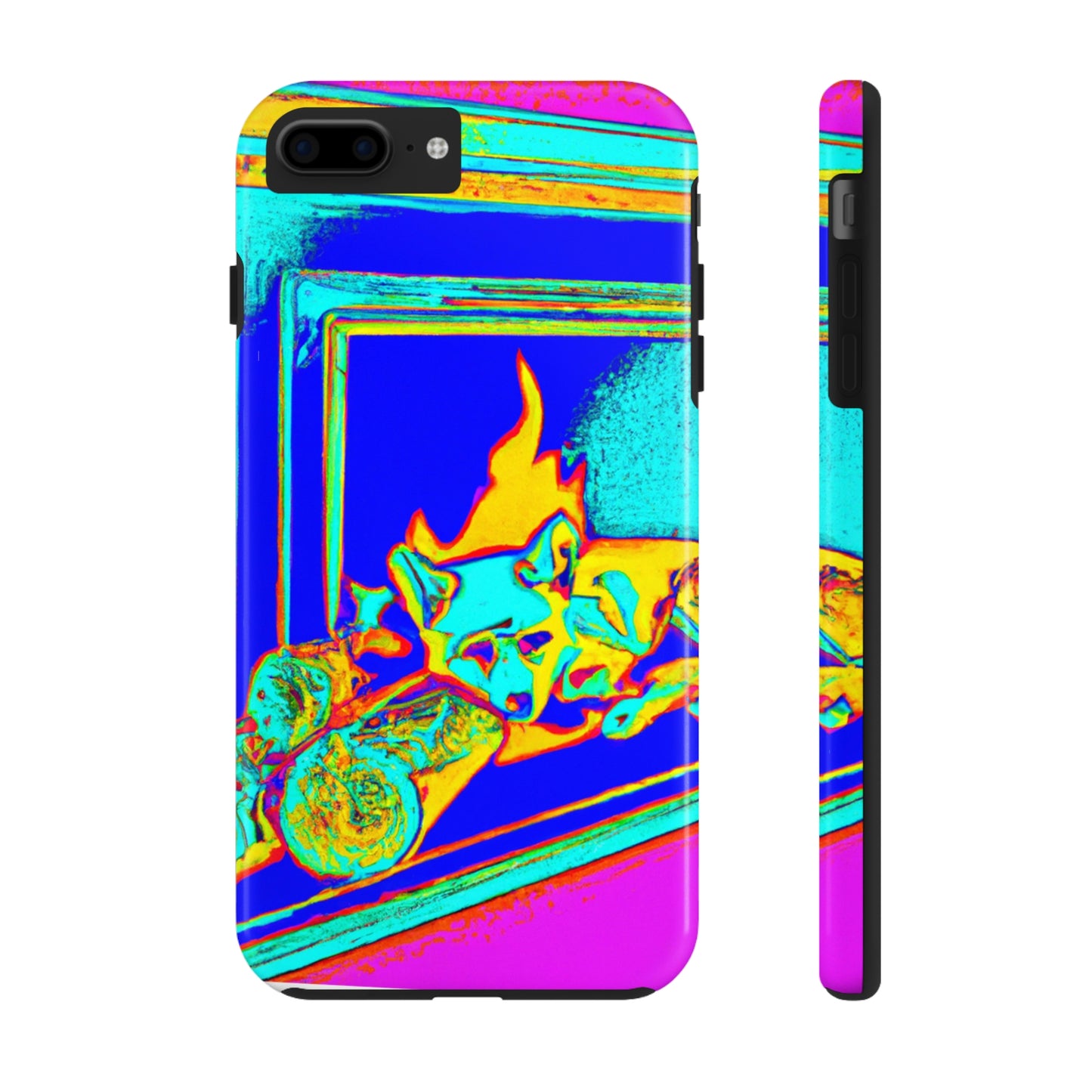 "Fuchs im Feuerschein". - Die Alien Tough Phone Cases