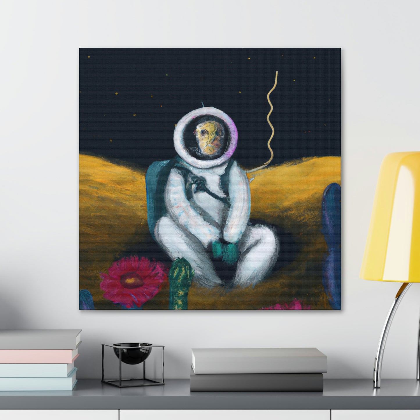 "Solo en la oscuridad: la supervivencia de un astronauta solitario" - The Alien Canva