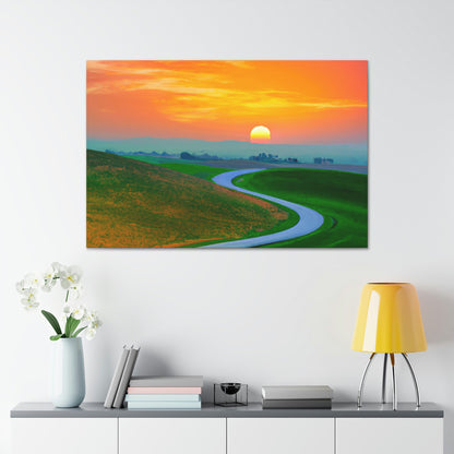 Vibrant Sunrise Painter - Canvas