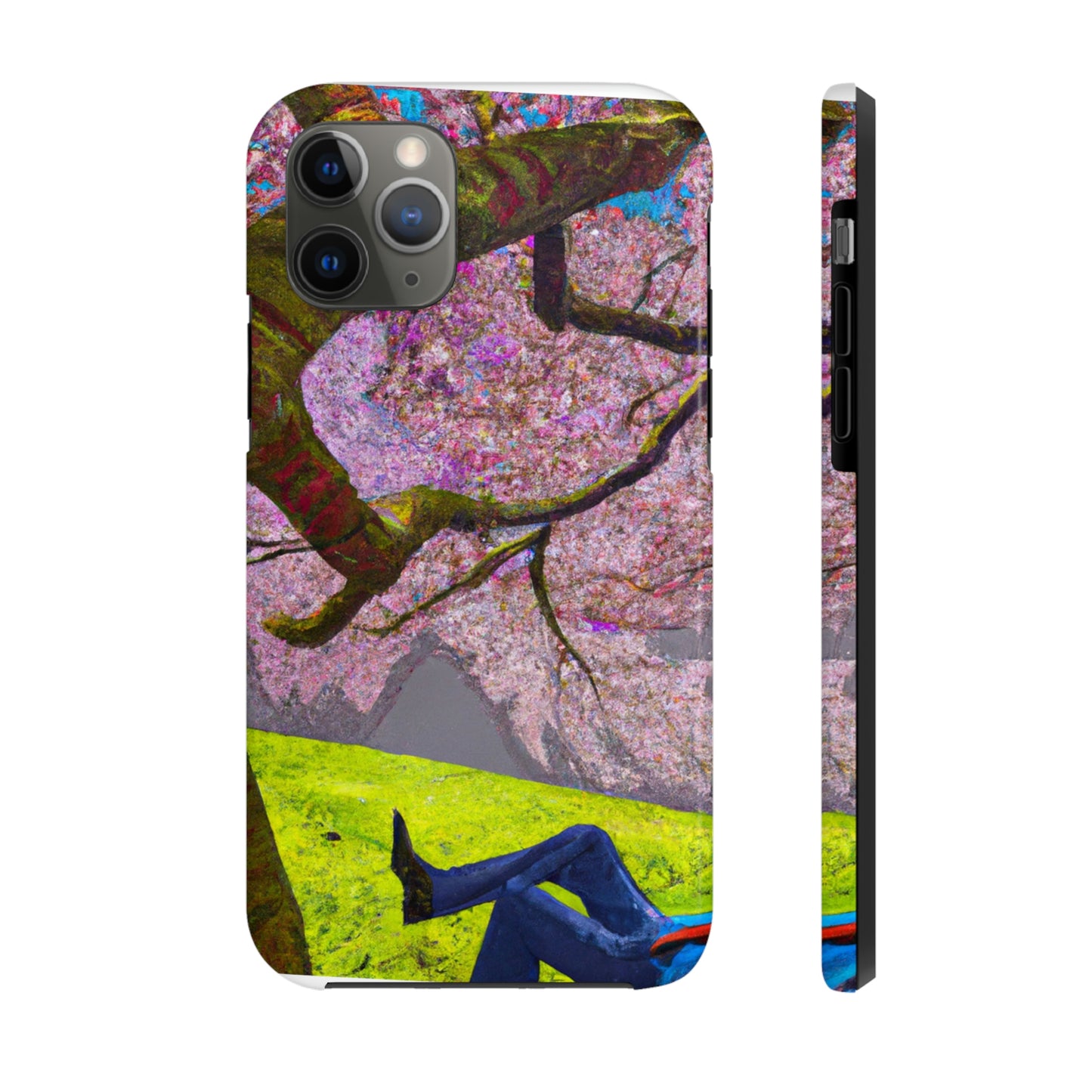 "A Moment of Calm Beneath the Cherry Blossoms" - The Alien Tough Phone Cases