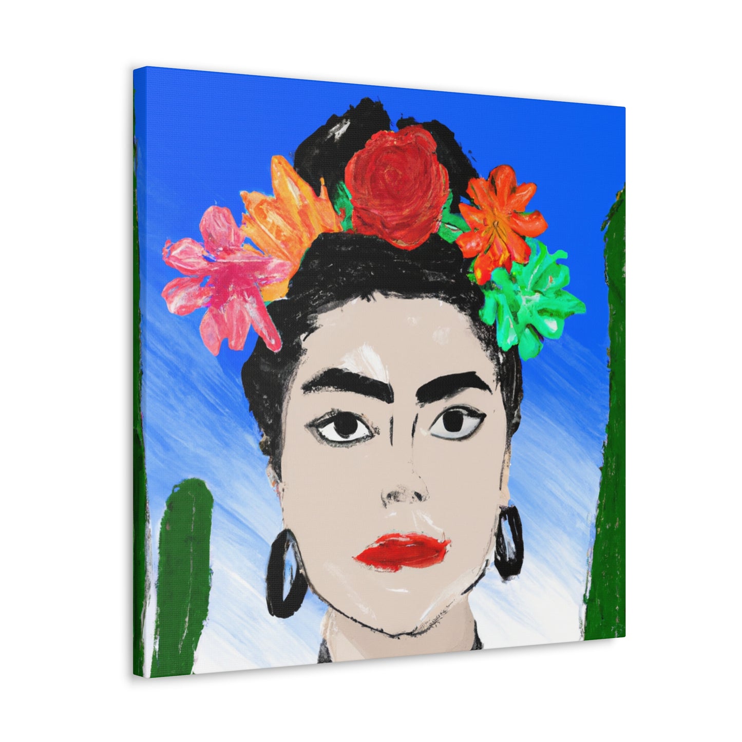 „Feurige Frida: Eine mexikanische Ikone mit farbenfroher Kultur malen“ – The Alien Canva