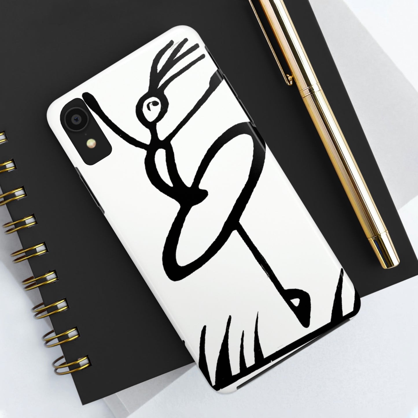 "Ballet on a Blade: A Ballerina's Spin" - The Alien Tough Phone Cases