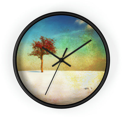 "Alone in the Snowy Meadow" - The Alien Wall Clock