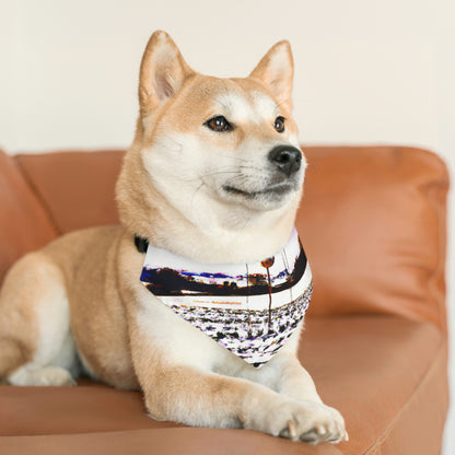 "A Winter Vigilance" - El collar de bandana para mascotas alienígenas