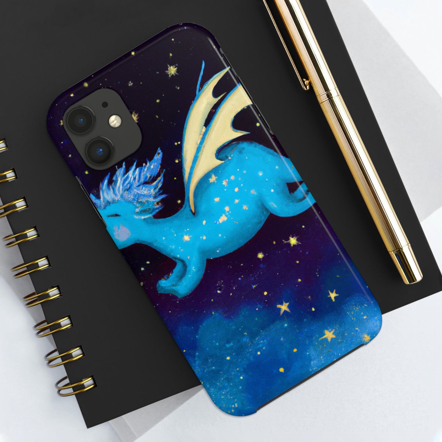 "Drifting Among the Stars: The Story of a Baby Dragon" - The Alien Tough Phone Cases