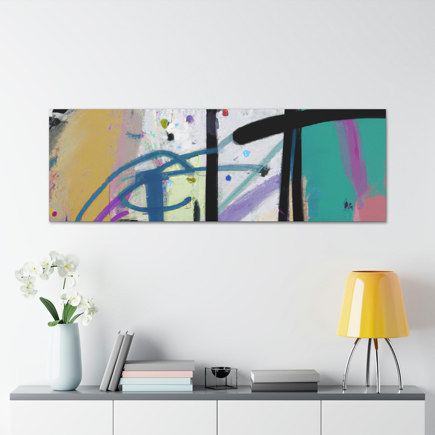 "Abstract Reflections: Battling My Difficult Situation" - Canvas