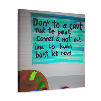 Paint the Words: An Artist's Quote Inspired Creation - Canvas